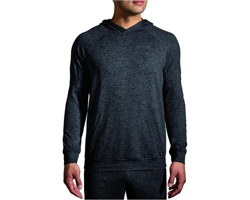 Brooks Luxe Hoodie Clothing - Heather Black - 211499-090