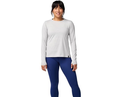 Brooks Luxe Long Sleeve Clothing - Heather Light Ash - 221683-170