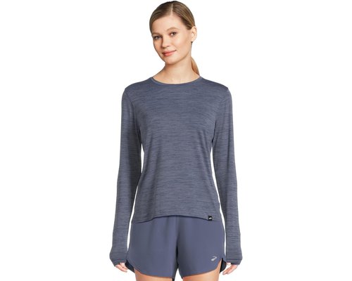 Brooks Luxe Long Sleeve Clothing - Heather Nightshadow - 221683-476