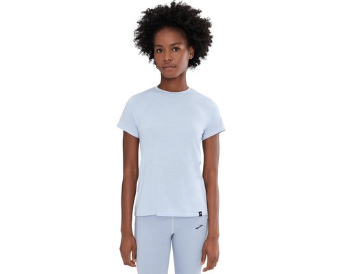 Brooks Luxe Short Sleeve Clothing - Heather Halogen Blue - 221659-472