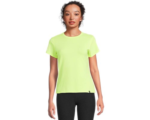 Brooks Luxe Short Sleeve Clothing - Heather Neo Yellow - 221659-742