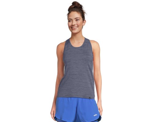 Brooks Luxe Tank Top Clothing - Heather Night Shadow - 221660-476