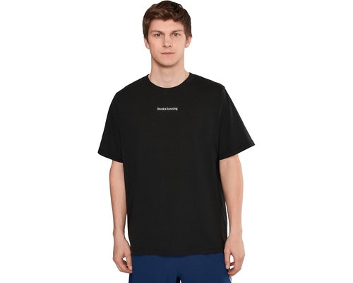Brooks Movement Heavyweight T-Shirts Clothing - Black - 211594-001