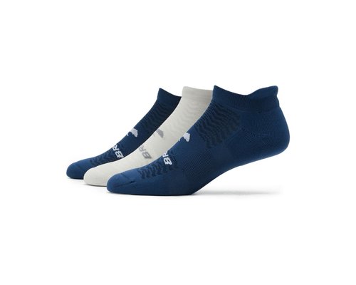 Brooks Run-In No Show 3-Pack No Show Socks - Navy/Light Grey/Navy - 280493-011