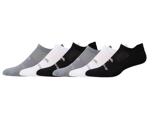 Brooks Run-In No Show Socks 6-Pack No Show Socks - Asphalt/White/Black - 280494-002