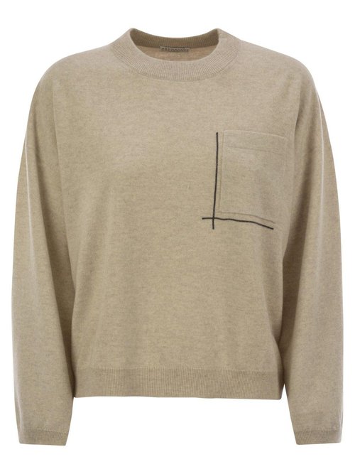 Brunello Cucinelli Chest Pocket Knitted Jumper - M16244700__C9731