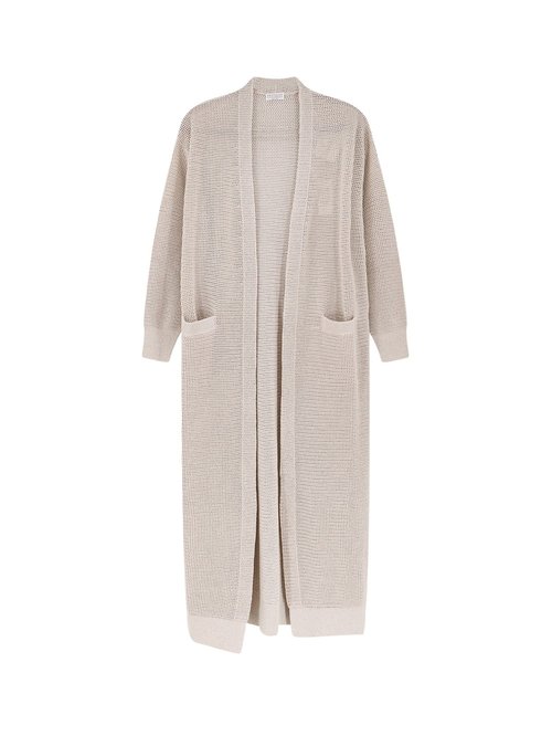 Brunello Cucinelli Cotton And Viscose Long Cardigan - MST263346CY948
