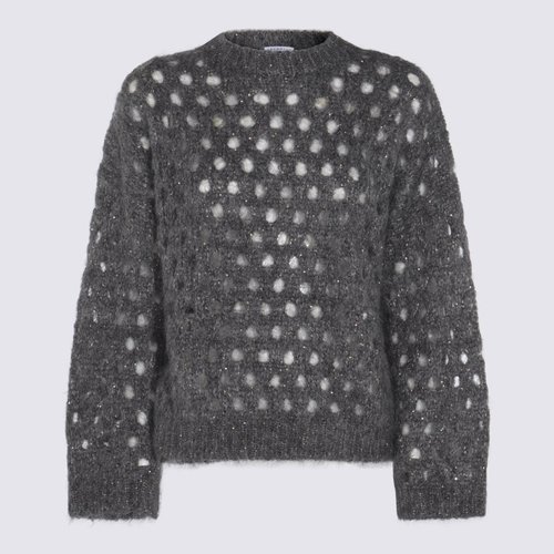 Brunello Cucinelli Dark Grey Mohair Knitwear - MNA326500__CGD77