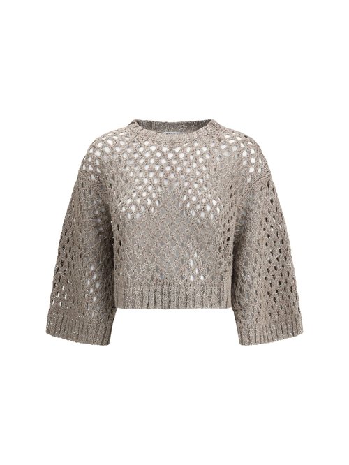 Brunello Cucinelli Dazzling Net Sweater - MEA338200_C9545