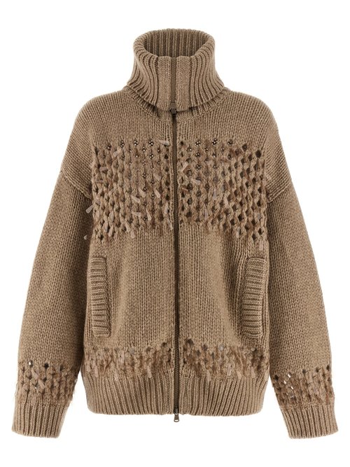 Brunello Cucinelli Drop Sequin Cardigan - M52367306C077