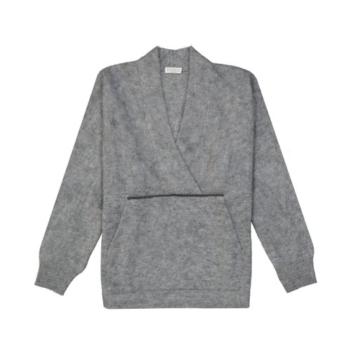 Brunello Cucinelli Gray Sweater - MBP144502_CS082