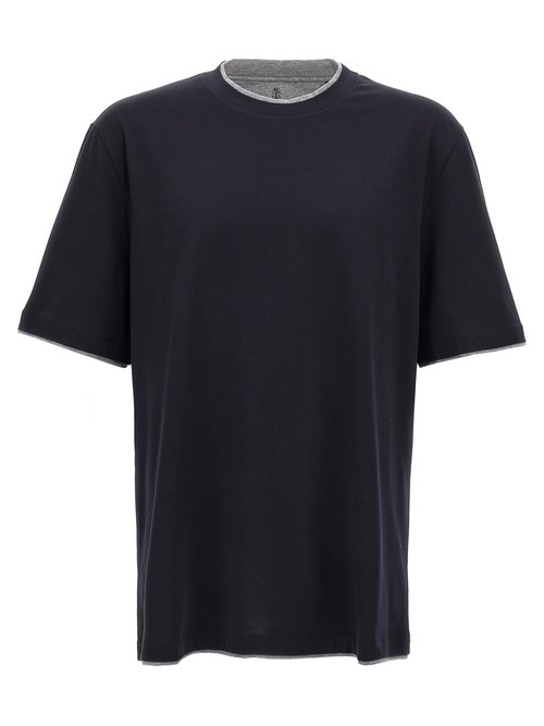 Brunello Cucinelli Layered-effect Crewneck T-shirt - M0B137427CW893