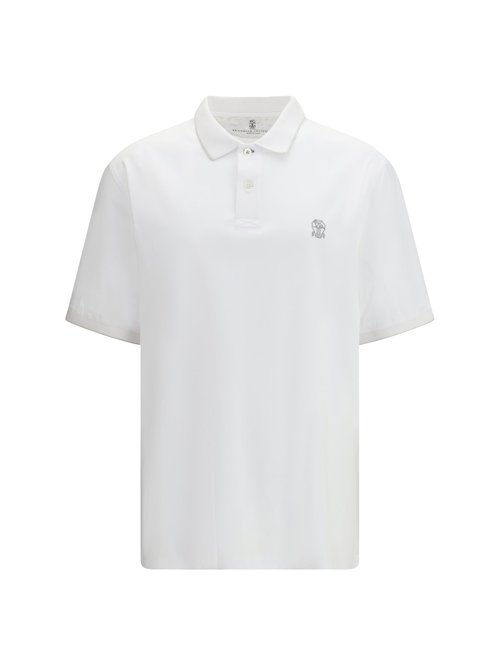 Brunello Cucinelli Polo In Cotton Jersey With Short Sleeves - M0B139779G_CW787