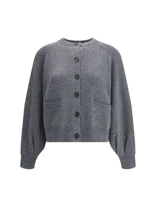 Brunello Cucinelli Sequin Embellished Cardigan - M73539946_CJ079