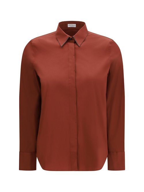 Brunello Cucinelli Shirt With Iconic Jewelry Details - M0091MA606_C9093