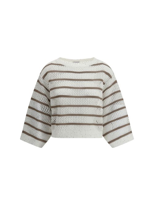 Brunello Cucinelli Sweater In Perforated Knit - MCO558900__COW29