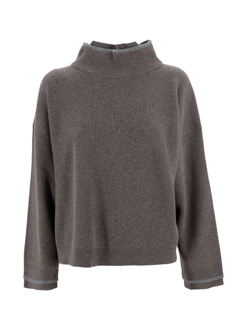Brunello Cucinelli Sweater With A High Collar - M16222704CNE47
