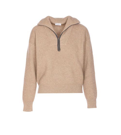 Brunello Cucinelli Sweater With Monile Detail - M12720904C077