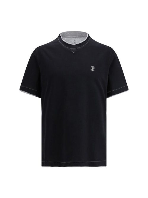 Brunello Cucinelli T-shirt In Cotton With A Logo - M0B137451G_CCB75