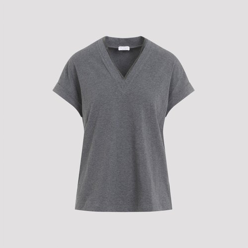 Brunello Cucinelli V-neck Monile T-shirt - M0T18BD222__CV563