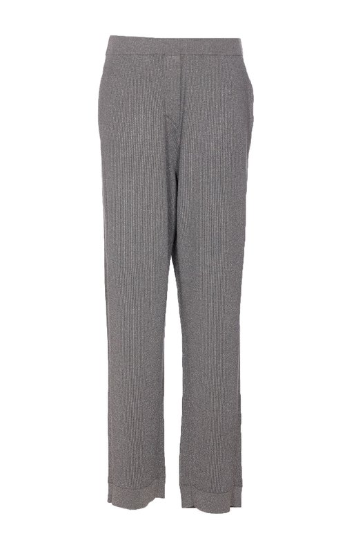 Brunello Cucinelli Vanise Sparkling Knitted Trousers In English Rib - MAZ260299__CXP07
