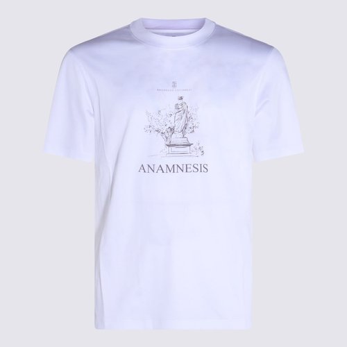 Brunello Cucinelli White Cotton T-shirt - M0B138485_C_C770