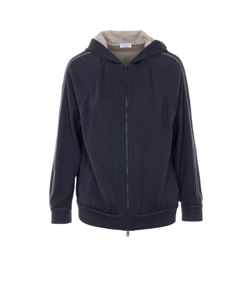 Brunello Cucinelli Zipped Sweatshirt - MD828SM606C9142