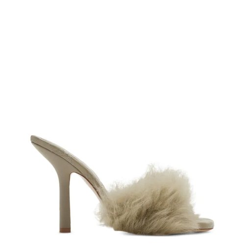 Burberry 105mm Shearling B Minnie Sandals - 8095681