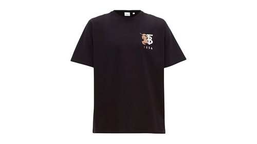 Burberry 1856 Logo T-Shirt - Black - 8069490 HESFORD BLACK