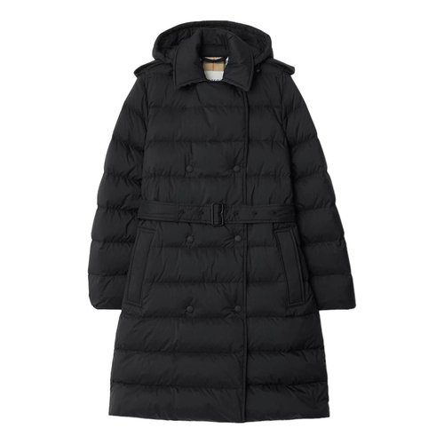 Burberry 25 Mid-length Nylon Hooded Puffer Coat - Black - 81103131