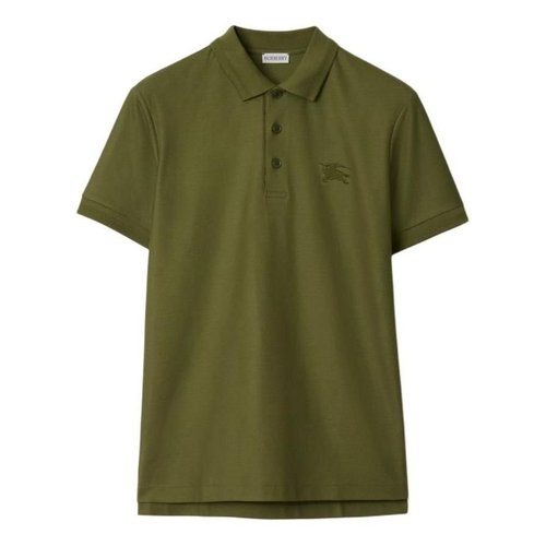 Burberry 26 Cotton Polo Shirt - Olive Green - 80991641