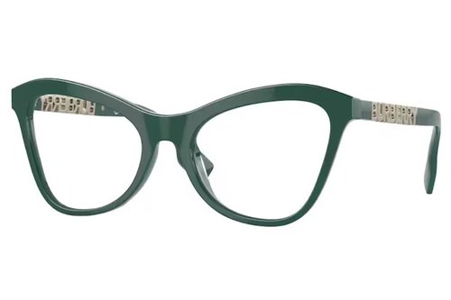 Burberry Angelica Demo Butterfly Ladies Eyeglasses BE2373U 4059 54 - Green - BE2373U 4059 54