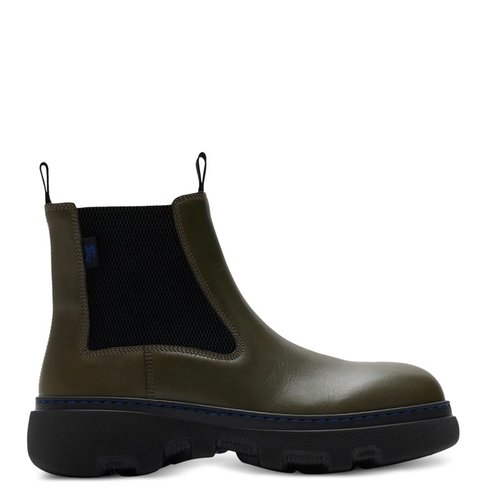 Burberry Ankle Boot Creeper Chelsea Boots - Blue - 8092585