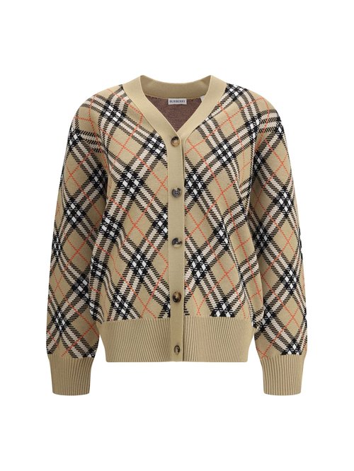 Burberry Archivio Check Cardigan - 8110579 C1309 SAND IP CHECK