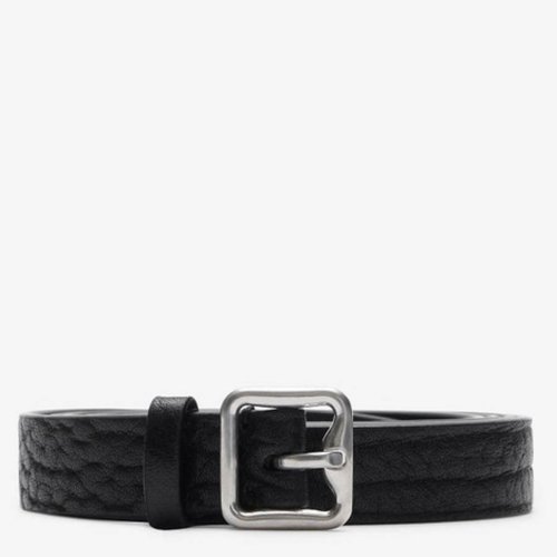 Burberry B Buckle Leather Belt - Black - 8081810