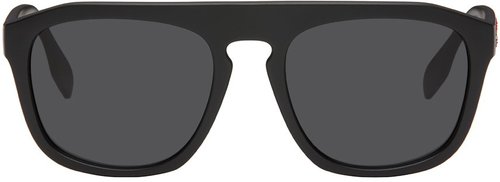 Burberry 0Be4396U 346487 Matte Sunglasses - Black - 0BE4396U 346487