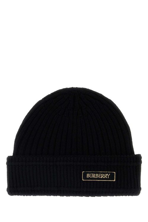 Burberry Black Wool Beanie - 8103340 A1189