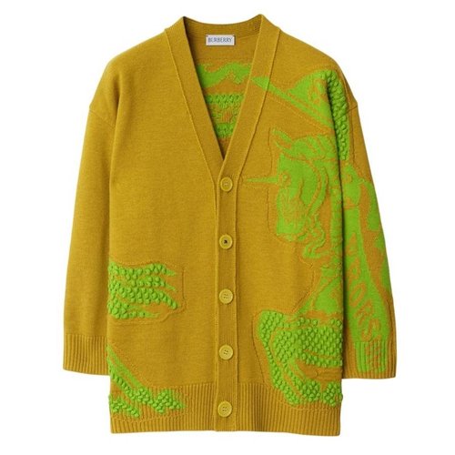 Burberry Bobble EKD Embroidered Cardigan - Blue - 8089444