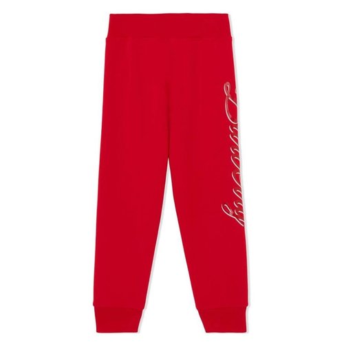 Burberry Bright Script Logo-Print Track Trousers - Red - 8061434
