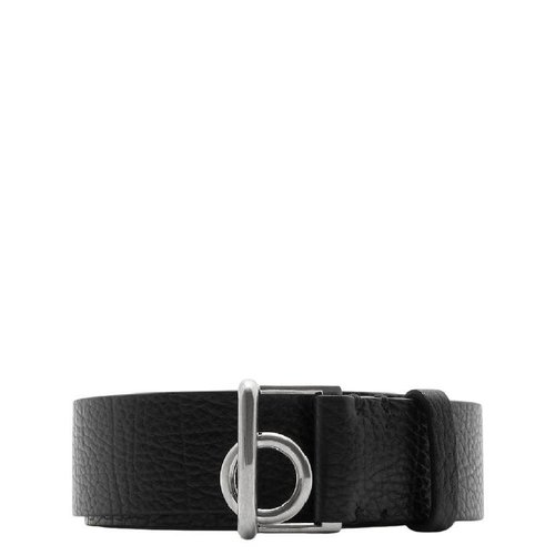 Burberry Buckled Belt With Rocking Horse Detail - Black - 8085148