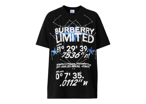 Burberry Carrick Star T-Shirt - Black - 8056583
