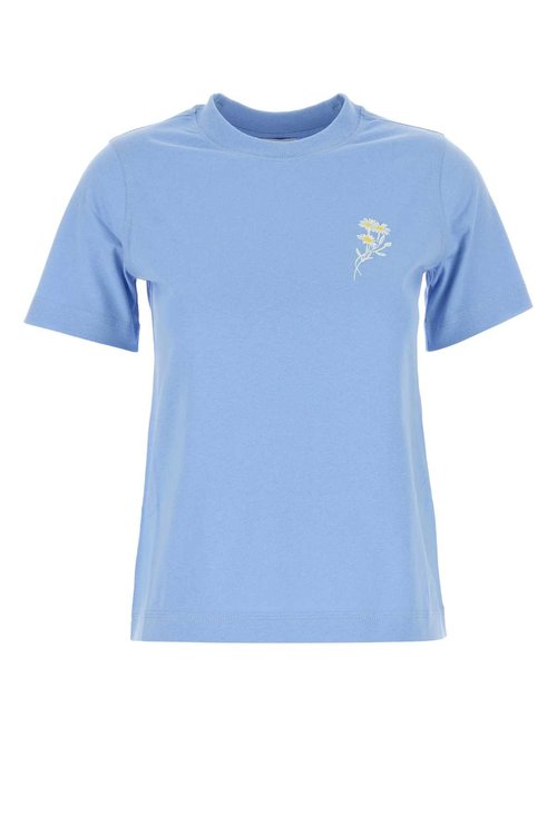 Burberry Cerulean Blue Cotton T-shirt - 8102708 C2062