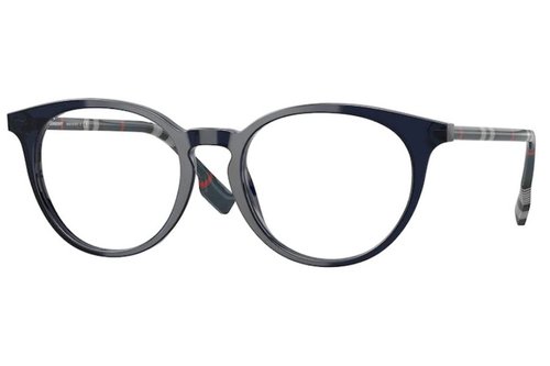 Burberry Chalcot Demo Oval Ladies Eyeglasses BE2318 4011 49 - Blue - BE2318 4011 49