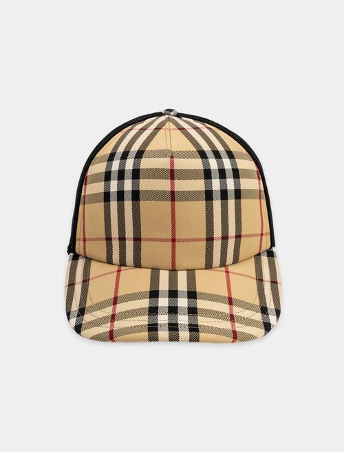 Burberry Check And Mesh Trucker Hat - 8070787