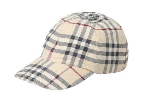 Burberry Check Cap - Cream - 8073370