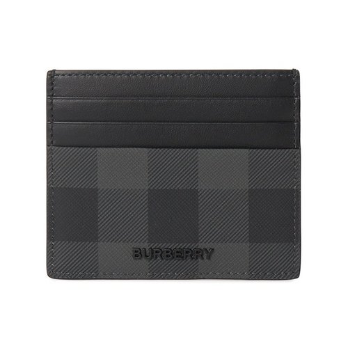 Burberry Check Card Holder - Black