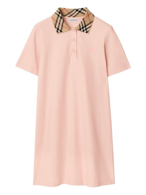 Burberry Check Collar Cotton Dress - 8118956_C5901