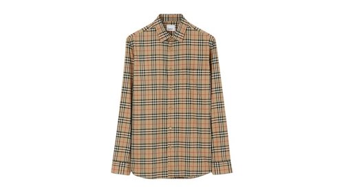 Burberry Check Cotton Shirt - Archive Beige - 80705821
