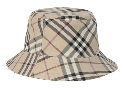 Burberry Check EKD Bucket Hat - Alabaster - 8103382