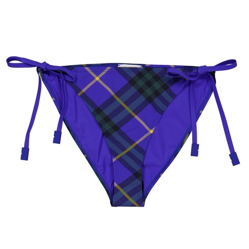 Burberry Check Print Bikini Briefs - Blue - 8089888